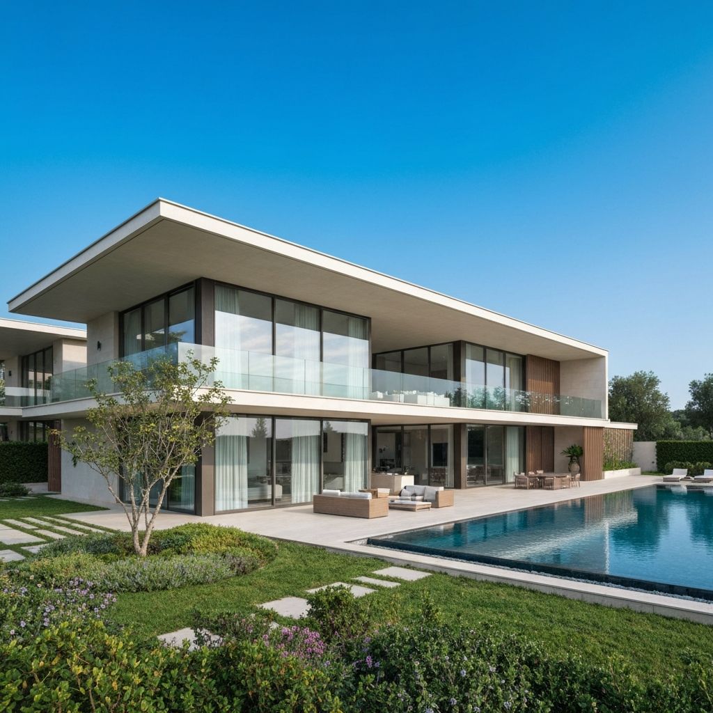 Luxury villa exterior